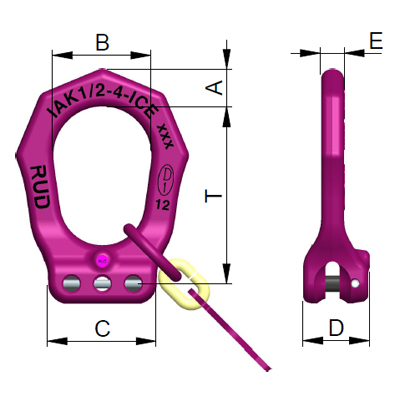 ICE-Master link 2-legs with connector IRG