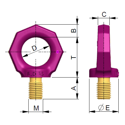 IRS-LT ICE-Eye bolt