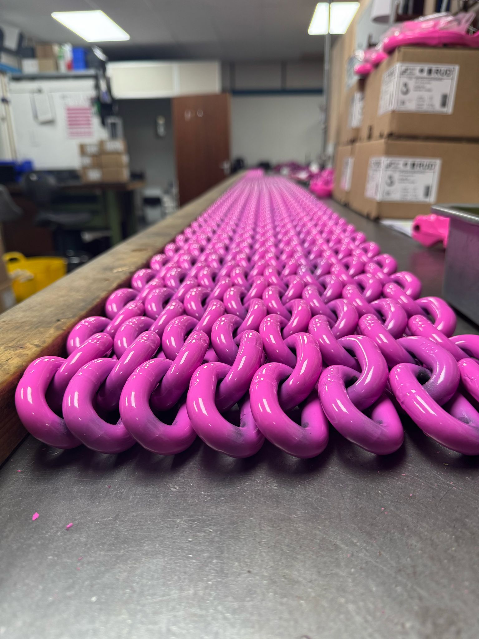 Why are RUD Chains Pink?