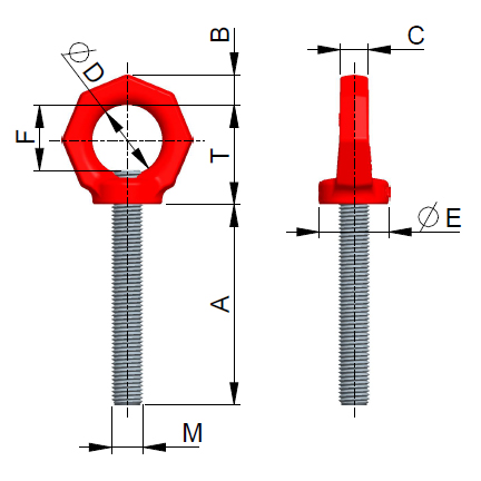 RS long metric thread