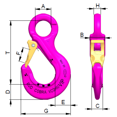 VIP-Cobra Eye sling hook