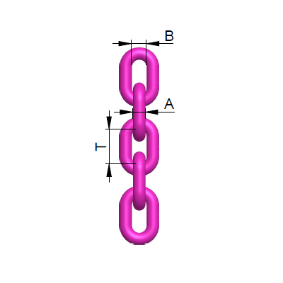 VIP round steel link chain (grade 100)